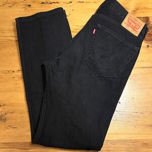 Levi's Men's 505 Black Denim Jeans